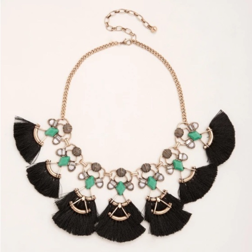 NWT New Torrid Multi Stone Fringe Statement Necklace